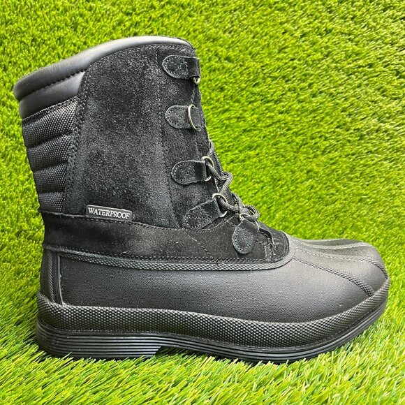 Nortiv 8 Mens Size 9 Black Outdoor Insulated Waterproof Work Winter Snow Boots main image 4